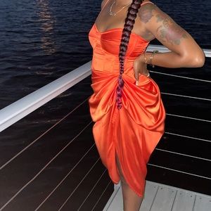 Asymmetrical Ruched Dress